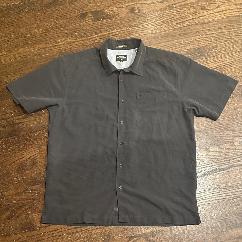 Quiksilver Charcoal Button Down Shirt
